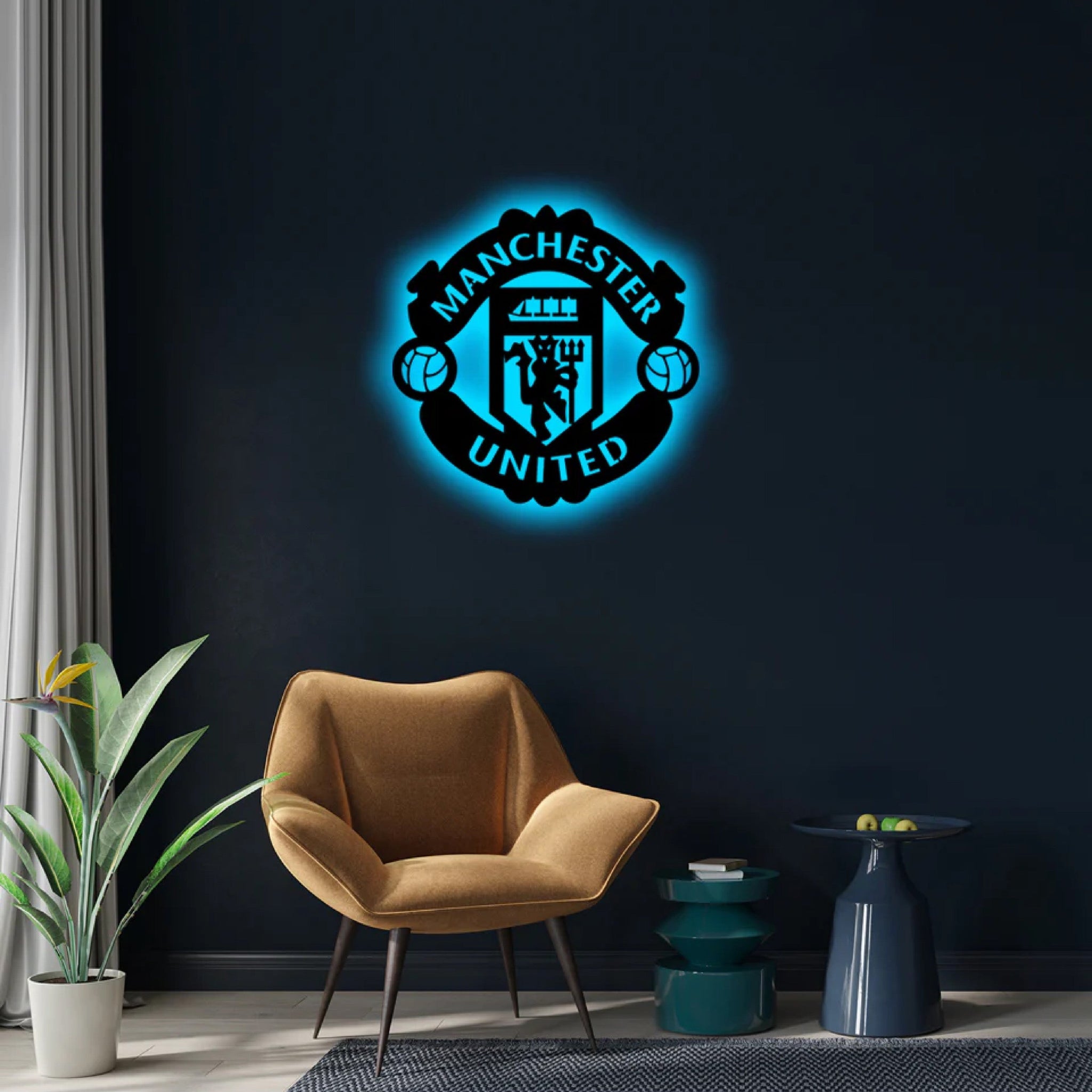 Wooden LED LOGO - MU F.C