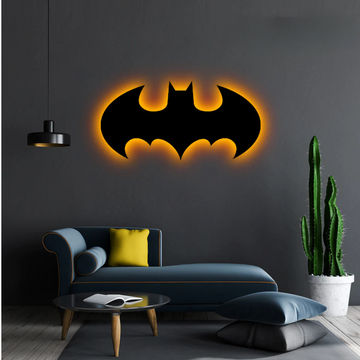 Wooden LED Logo - Batman