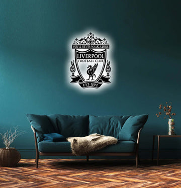 Wooden Liverpool FC LED Logo For Football Fan's