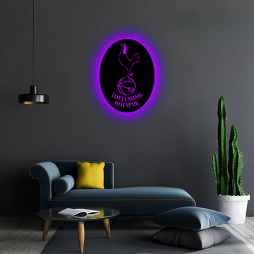 Wooden Tottenham Hotspur FC LED Logo Luminous For Football Fan's