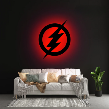 Wooden LED Logo - Flash