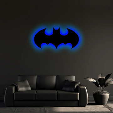 Wooden LED Logo - Batman