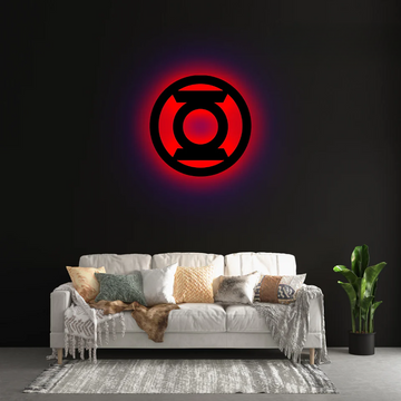 Wooden LED Logo - Green Lantern