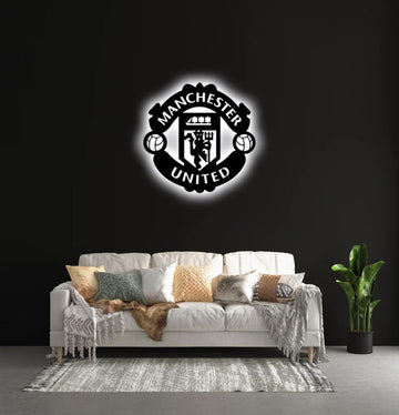 Wooden LED LOGO - MU F.C