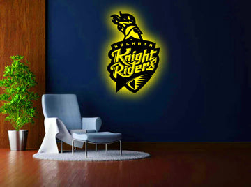 IPL Wooden LED Logo - KKR