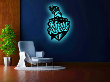 IPL Wooden LED Logo - KKR